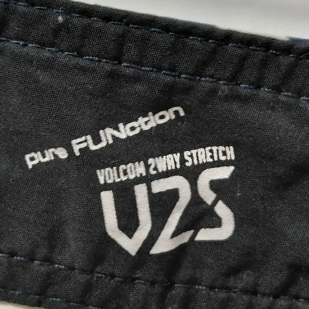 Volcom V2S Striped Cinch Fly Board Shorts Swimwear Men See Measurements